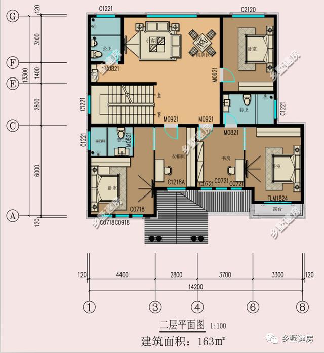 這2款豪華別墅設計圖，外觀大氣，內部設計實用