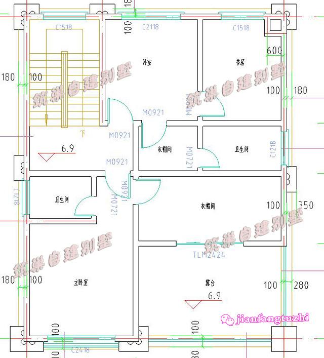 三層小戶型農(nóng)村別墅住宅設(shè)計施工圖效果圖，造價低又實用，非常適合農(nóng)村自建