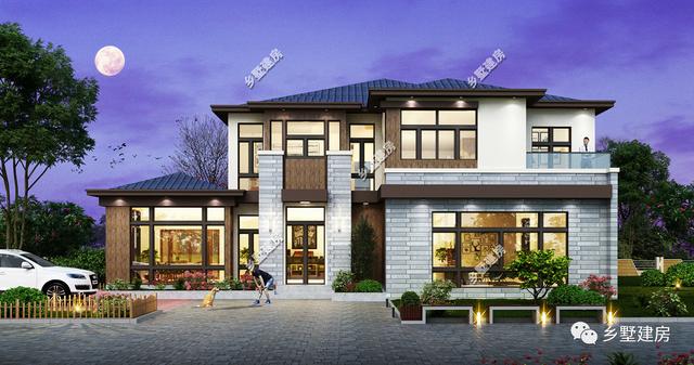 想建農村別墅，來看看這款別墅設計圖，比城里的別墅還要美！