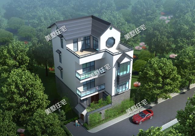 四層中式別墅，別墅雖小，功能齊全，小院+大露臺！ 是您不二選擇