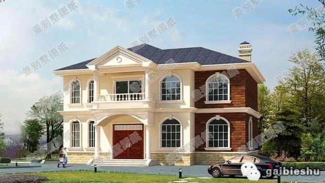 農村二層房屋設計圖，自然美觀，是一款名副其實的小別墅設計圖。