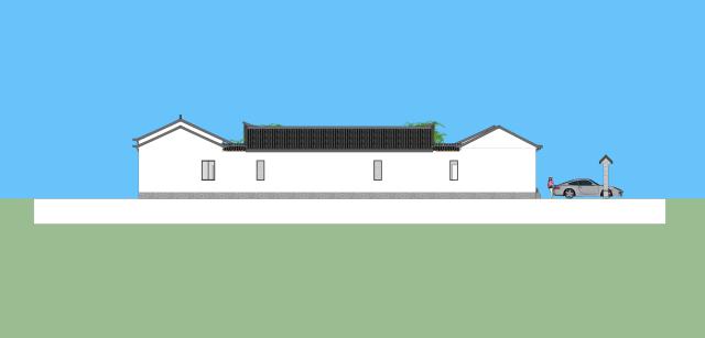 新型四合院設計圖，占地800平米，到處透著古香古色，陽光照進走廊讓四合院冬暖夏涼住著非常舒服。