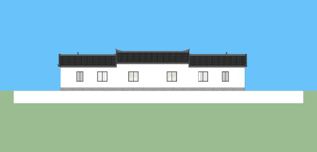 新型四合院設計圖，占地800平米，到處透著古香古色，陽光照進走廊讓四合院冬暖夏涼住著非常舒服。