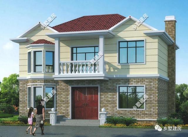 農村二層別墅設計圖，棋牌室大陽臺閑暇時可以打牌種植花草，建上一套，與家人一起，過慢節奏的生活！