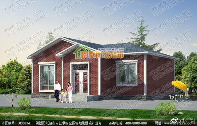 本款圖紙為一層鄉村小別墅設計圖，看是否是您需要的！