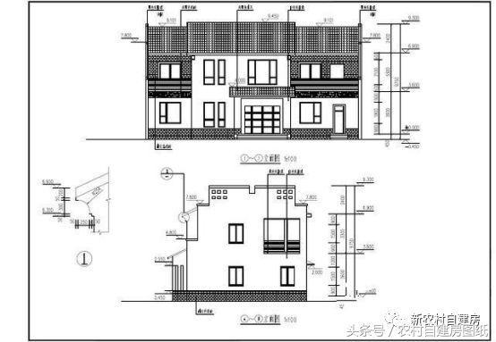 占地18×11米簡(jiǎn)樸二層別墅設(shè)計(jì)圖，帶院子，大有采菊東籬下，悠然見(jiàn)南山的閑適愜意