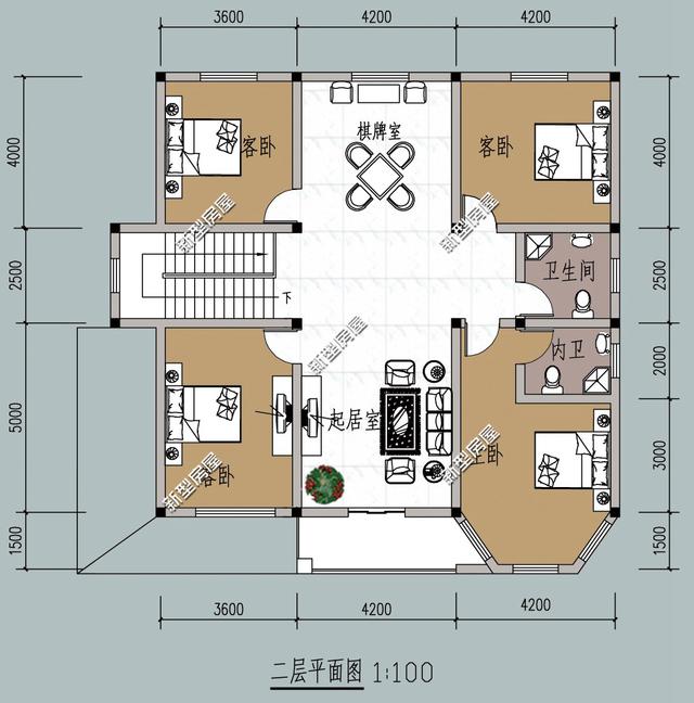 4款二層別墅設計圖，現在大多人都喜歡建二層別墅，經濟又實用