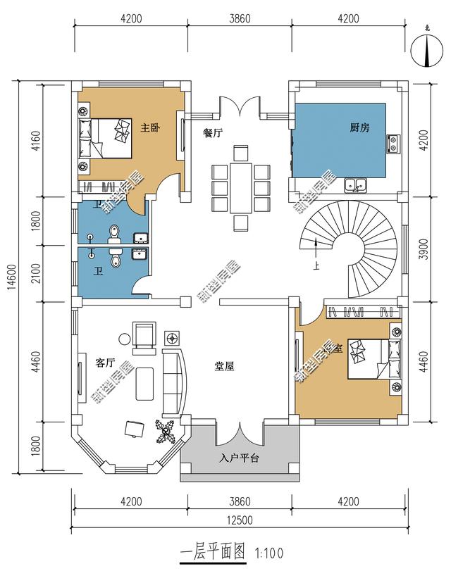 4款二層別墅設計圖，現在大多人都喜歡建二層別墅，經濟又實用