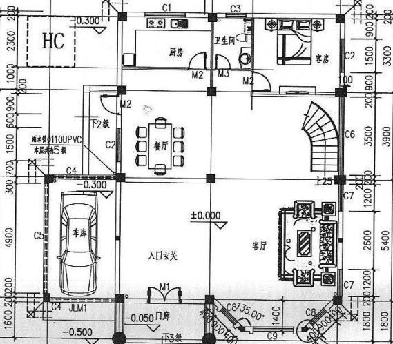 13×15米三層框架結構別墅設計施工效果圖，帶挑空客廳，十分華麗氣派