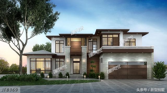 這款現代風別墅設計圖火了，占地面積167平方，人人看了都想建