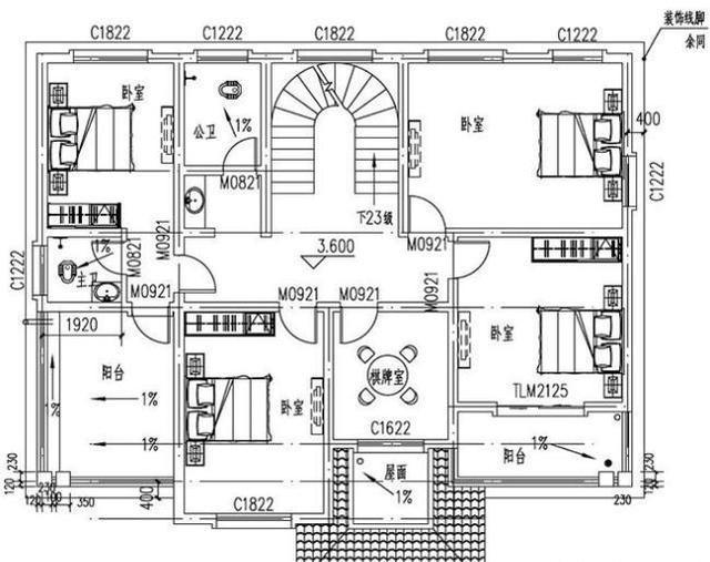 2款歐式二層農(nóng)村別墅戶型設(shè)計(jì)施工效果圖，簡單易建，美觀時尚