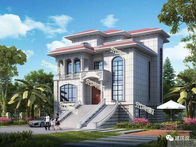 帶露天泳池和地下車庫的別墅設計圖，開啟精彩豐富生活