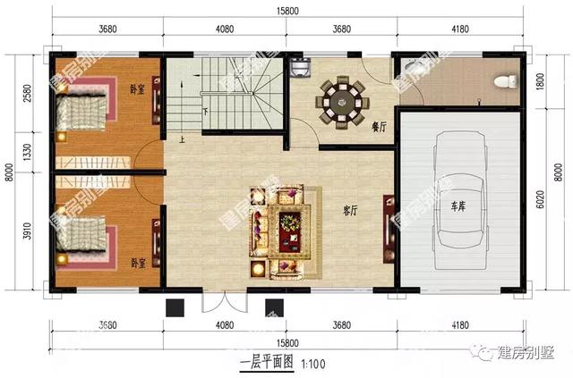 2款帶車庫的農村自建房設計圖，都是很受歡迎的戶型