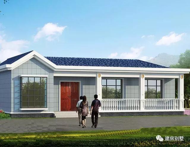 農村一層農村自建房設計圖，主體造價十幾萬，總有一款適合建給父母住的