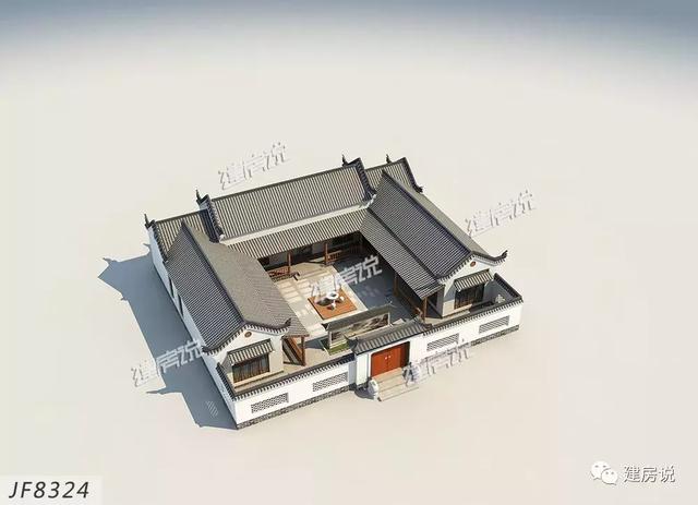 中式四合院別墅設(shè)計圖，造價只要40萬，喜歡就Pick一下吧