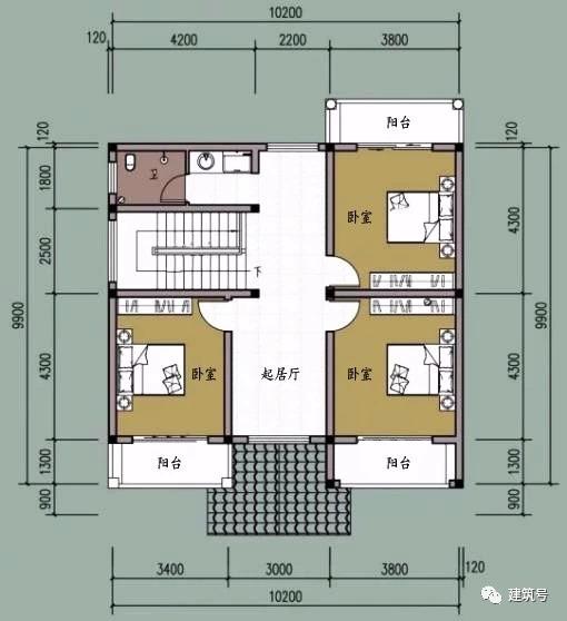 4套小面積二層農村別墅設計圖，造價經濟，適合普通家庭建造