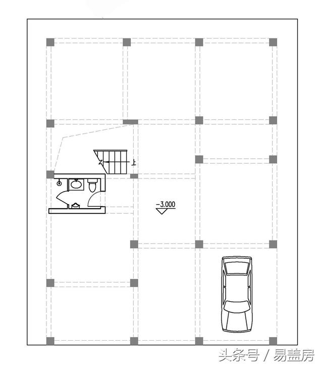 四層豪華現代別墅設計圖，框架結構，主體造價65萬左右