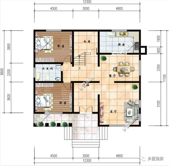 現(xiàn)在在城里買房不如回老家自己建別墅，今日推薦一款二層豪華別墅設(shè)計圖
