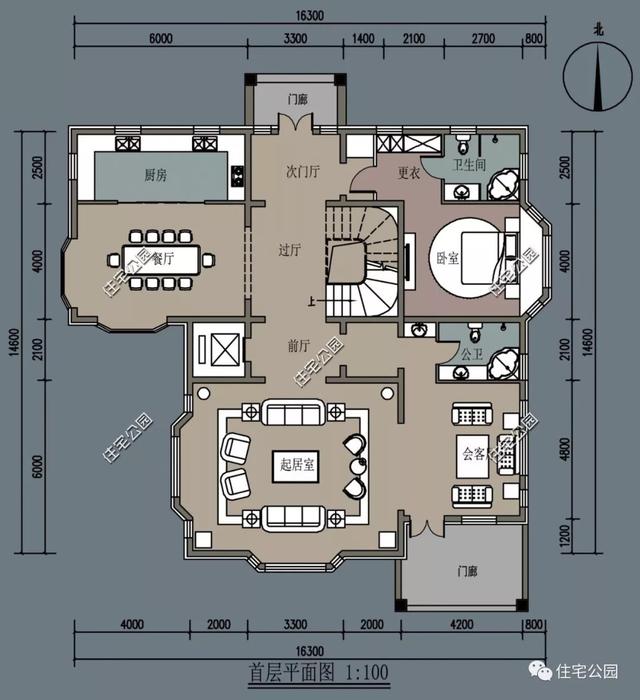 建農村奢華復古別墅，享高品質生活，這款復古別墅設計圖送給大家