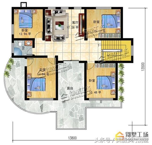 農村二層別墅設計圖，22萬就能建，鄰居見了可羨慕了