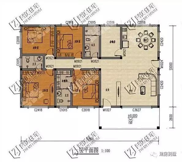 造價極其經濟的兩款一層別墅設計圖，給爸媽送禮物，沒有比這更合適的了