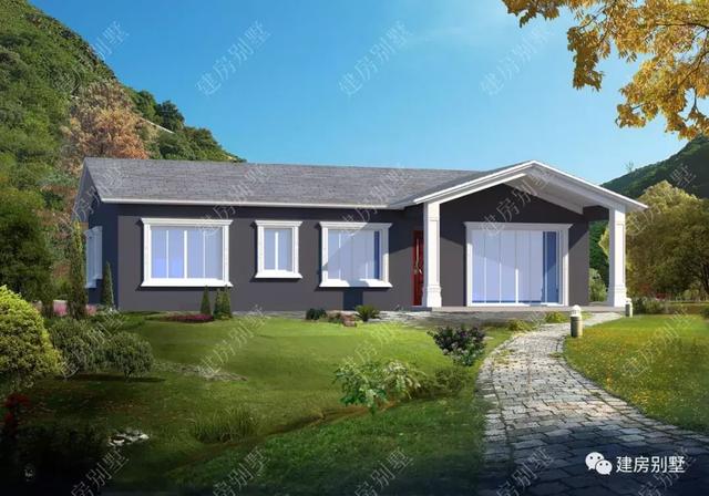 造價極其經濟的兩款一層別墅設計圖，給爸媽送禮物，沒有比這更合適的了