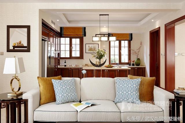 500平新中式風格別墅裝修設計案例-打造出如出水芙蓉般的新中式靜雅空間