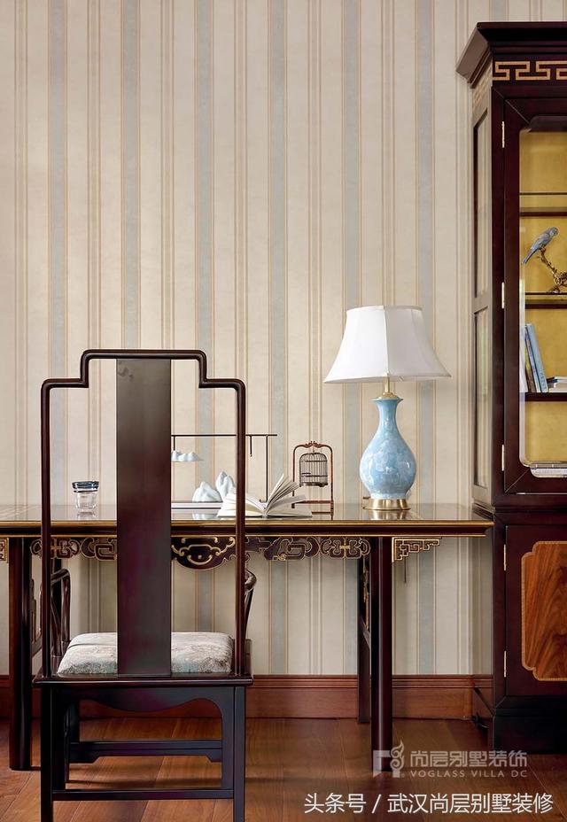 500平新中式風格別墅裝修設計案例-打造出如出水芙蓉般的新中式靜雅空間