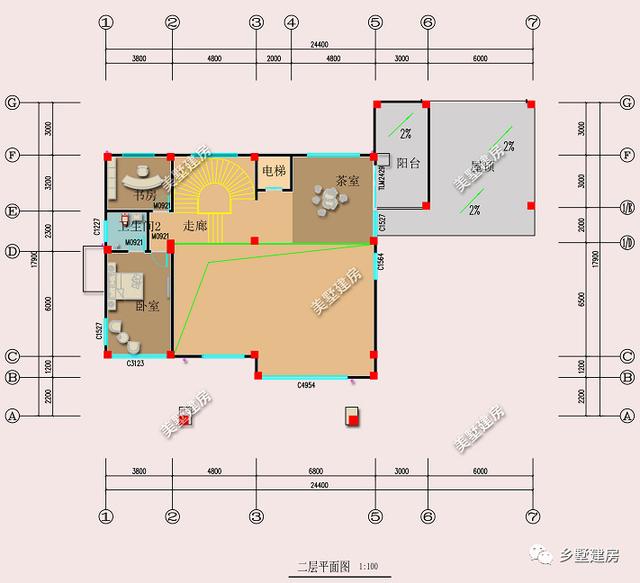 四層農村自建別墅設計圖，外觀造型簡約大氣，外觀造型覺得令你贊嘆不覺。