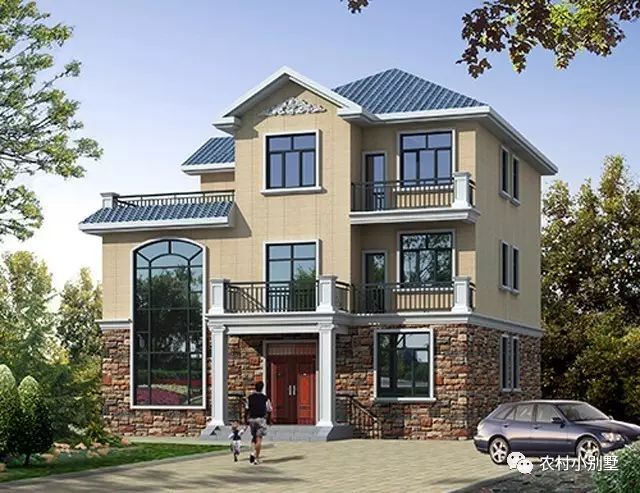 13x12米三層農村墅復式別墅圖，戶型實用，30萬可建主體