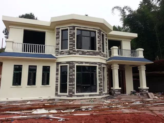 12.3x9米二層小別墅設計圖，附多張建好的實拍圖，爆款