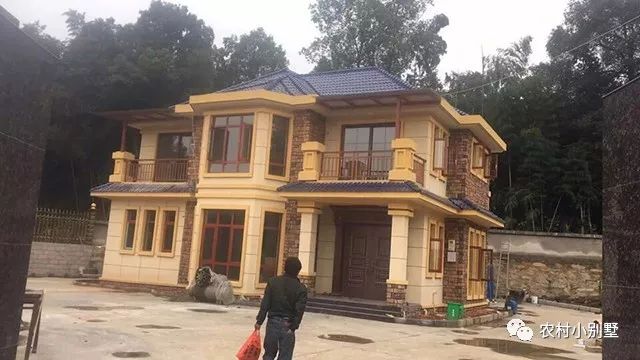 12.3x9米二層小別墅設計圖，附多張建好的實拍圖，爆款