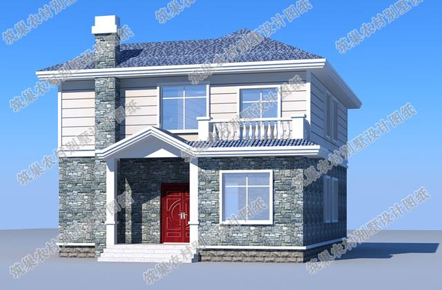 15×11米二層農村小別墅設計圖，外觀造型明麗獨特，主體造價28萬。