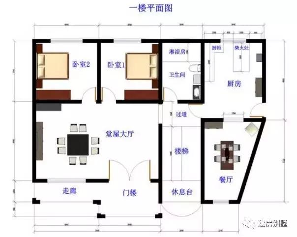 三層的兄弟雙拼自建房，主體花了30來萬。
