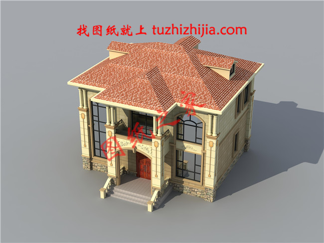 100平米20萬左右歐式二層小別墅,多窗多陽臺采光極好