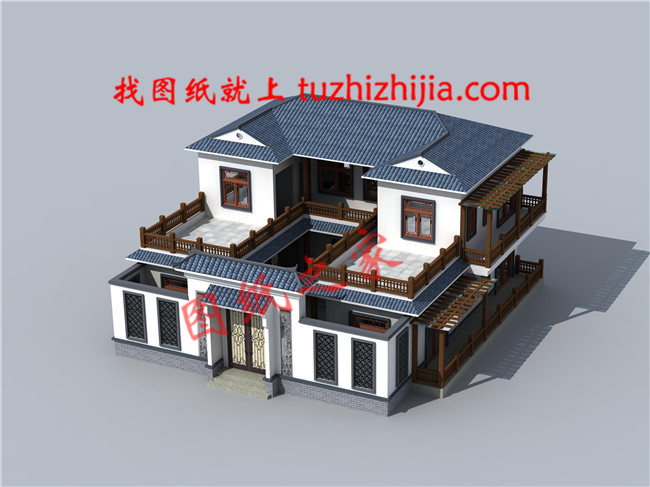 農(nóng)村二層四合院設(shè)計圖,秒殺各種洋別墅