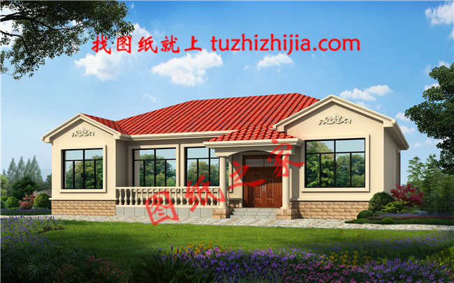 鄉(xiāng)村一層房屋設(shè)計(jì)圖,養(yǎng)老還是一層好