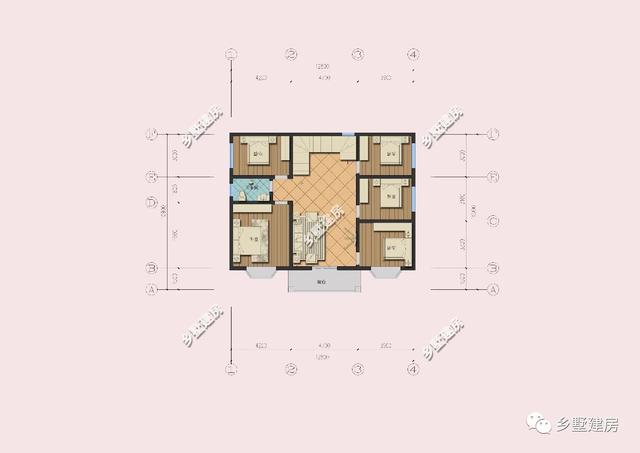 12x10米田園風三層農村別墅設計圖，帶大露臺，低調奢華。
