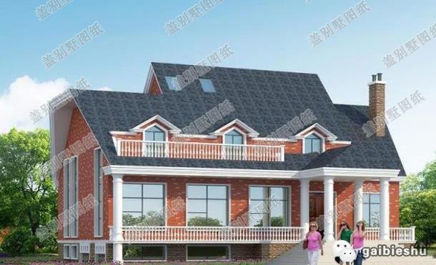 占地300平的二層農村別墅設計圖，帶旋轉樓梯+地下車庫，符合現代人的生活需求。