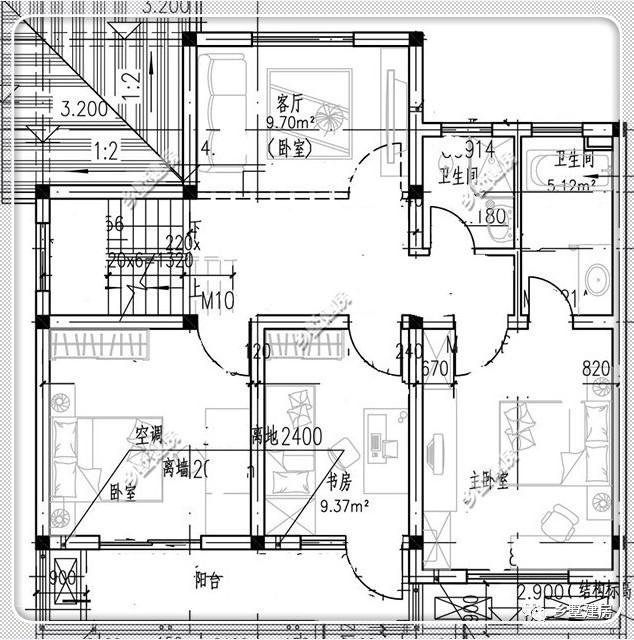 兩棟二層別墅設計圖，都是簡約風格，二十萬以內的別墅！