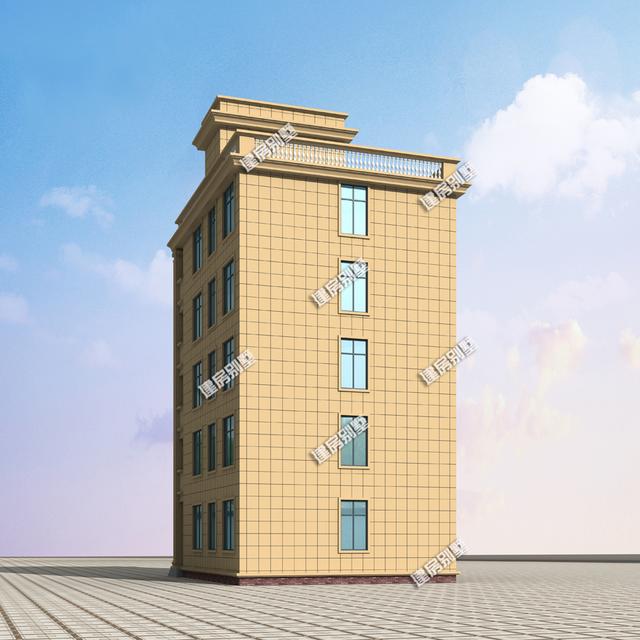 9.6x11.2五層別墅設計圖，小房身，豪華大氣！