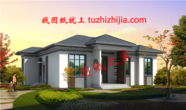 鄉(xiāng)下建房一層平房設(shè)計(jì)圖紙及戶型圖,占地150平米左右