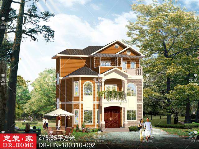 四棟三層別墅設計圖，簡單實用，戶型溫馨，適合農村建設。