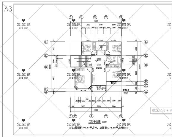 四棟三層別墅設計圖，簡單實用，戶型溫馨，適合農村建設。