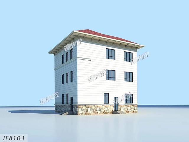 占地120平的三層別墅設(shè)計(jì)圖，簡單實(shí)用，我很喜歡這一款。