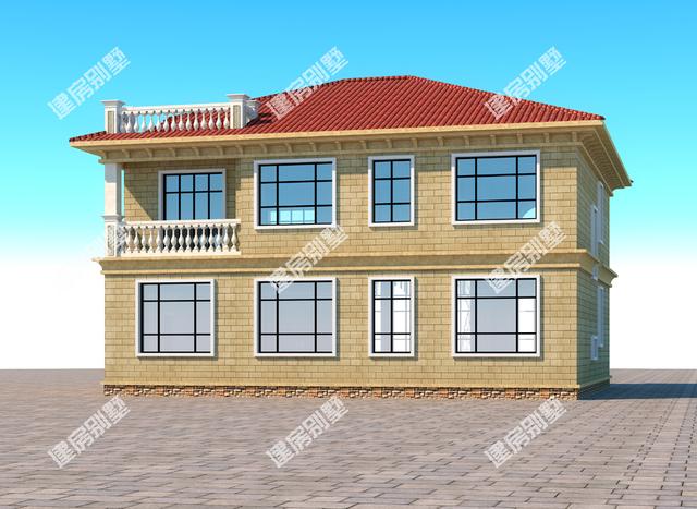 14.68x15.36農(nóng)村二層別墅設(shè)計圖，有獨立的堂屋，不僅實用，而且外觀很有排面，主體造價30萬