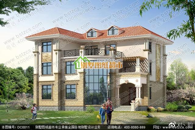 占地166平的三層別墅設計圖，豪華大氣，有氣場。