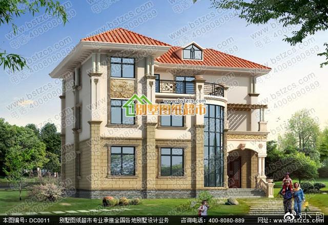 占地166平的三層別墅設計圖，豪華大氣，有氣場。