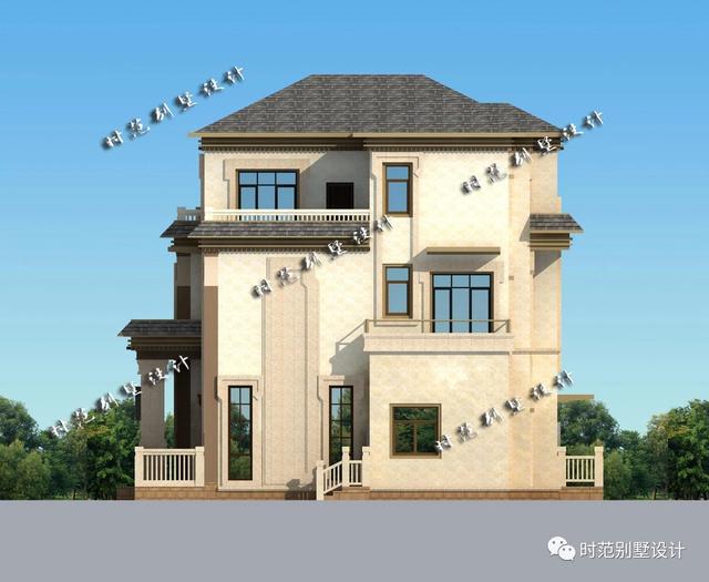 12X13米新中式三層別墅設計圖，大氣美觀，非常適合農村建造。