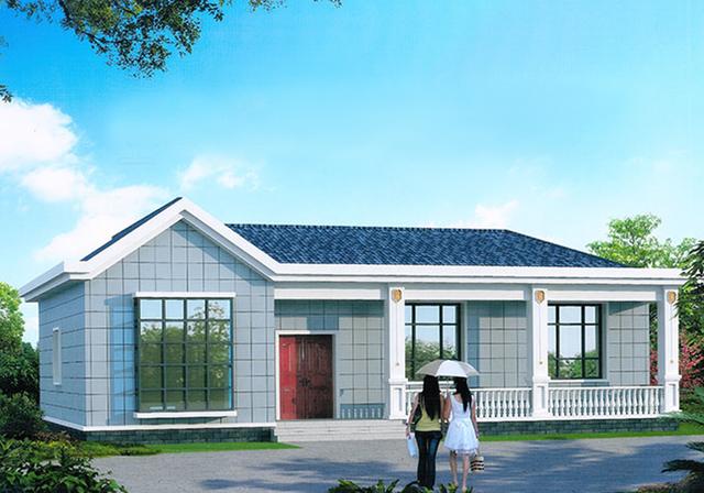 13x10米一層農村別墅設計圖，不僅造價較低,而且經濟實用，兩廳兩衛四室絕對夠用！